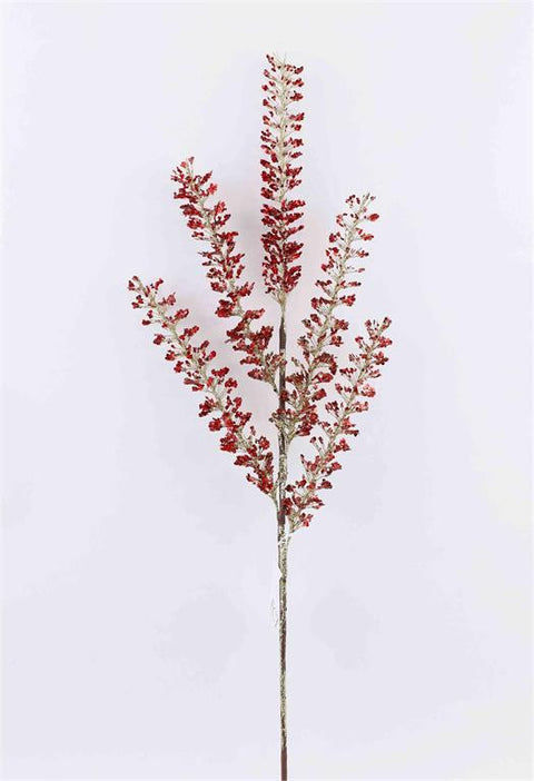 30" Glitter Sequin Spray x5 - Gold/Red