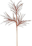 31" Glittered Pine Spray - Orange