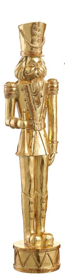 21" Nutcracker With Horn - Gold
