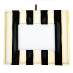 CED 5 x 7 Frame Finial Holder-Black & White Stripe
