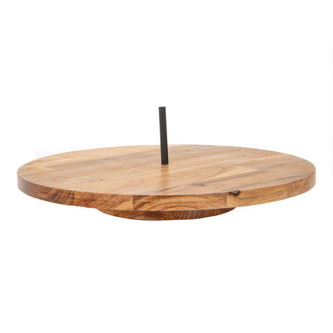 Natural Lazy Susan - Finial Stand