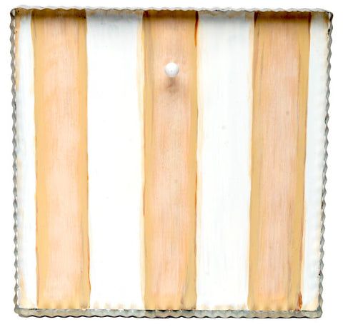 Cream & White Striped Mini Gallery Charm Display Board