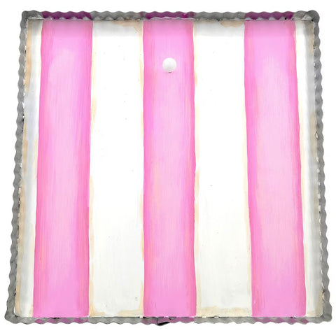Pink & White Striped Mini Gallery Charm Display Board
