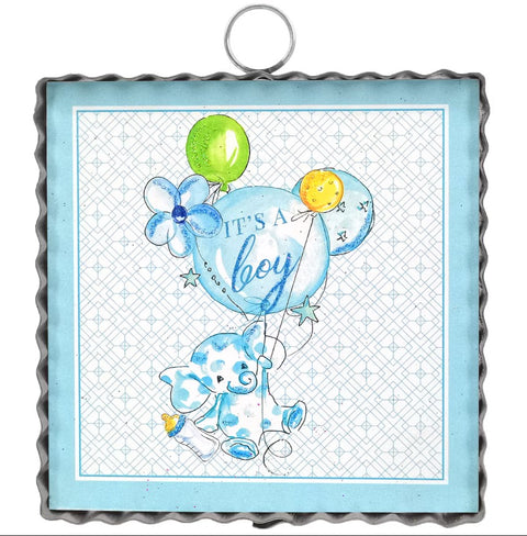Mini Art "It's A Boy" Print Charm