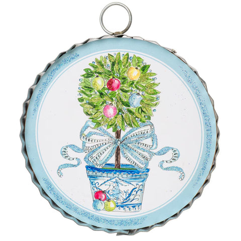 Mini Gallery Round Winter Wonderland Art Charm Attachment