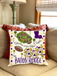 18" x 18" College Town Pillow - Baton Rouge, LA