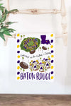 19" x 28" Cotton College Town Tea Towel - Baton Rouge, LA