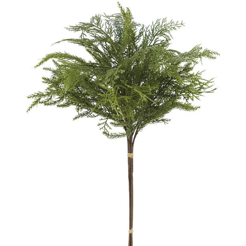 29" Glittered Ultra Deluxe Mixed Cedar Bundle x3 - Green