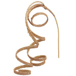 23" Glittered Curly Hanging Spray - Gold