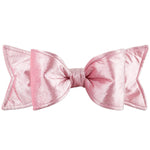 4.5" x 12" Velvet Bow Ornament - Pink