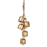 25.5" Metal Bells Door Knob Hanger - Gold