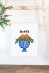 19" x 28" Cotton Tea Towel - Fall Topiary