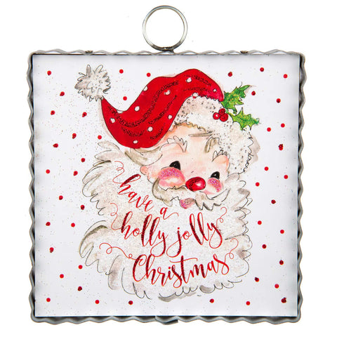 Mini Gallery Holly Jolly Santa Charm Attachment