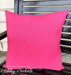 Outdoor Pillow-Solid Hot Pink