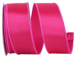 Fuchsia Satin Wired Ribbon - 1.5" x 10yds