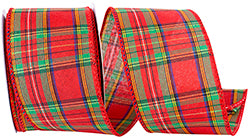 Classic Plaid Wired Ribbon - 2.5" x 10yds