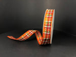 Cider Fall Plaid  Ribbon - 5/8" x 10yds