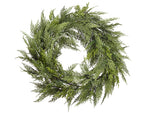22" Deluxe Cedar Wreath - Natural Touch - Green