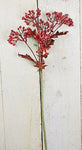 21" HYDRANGEA BUDS BRANCH - Burgundy