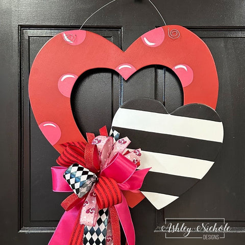 Open Heart- Red- Door Hanger