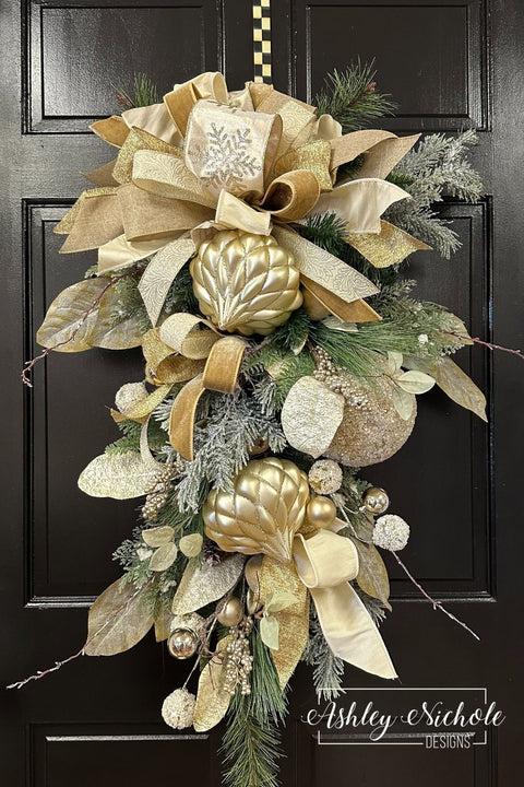 Sparkling Champagne Winter Swag