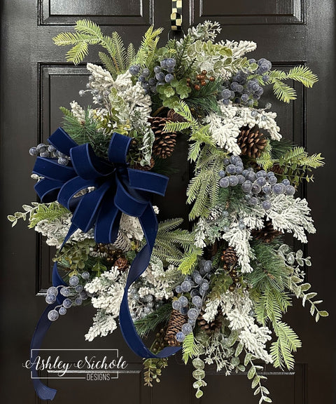 Winterberry Velvet Frost Wreath