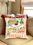 18" x 18" College Town Pillow - Knoxville, TN