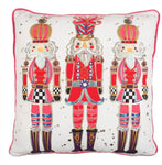 Nutcracker Trio Pillow - Pink & Red