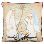 Holy Family Nativity Scene Pillow - 20"