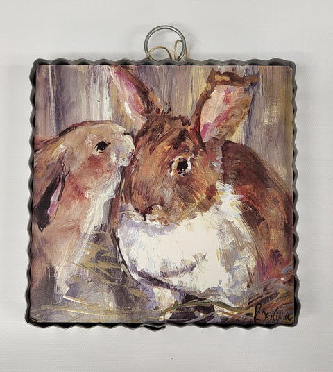 Mini Bunny Love Print Charm