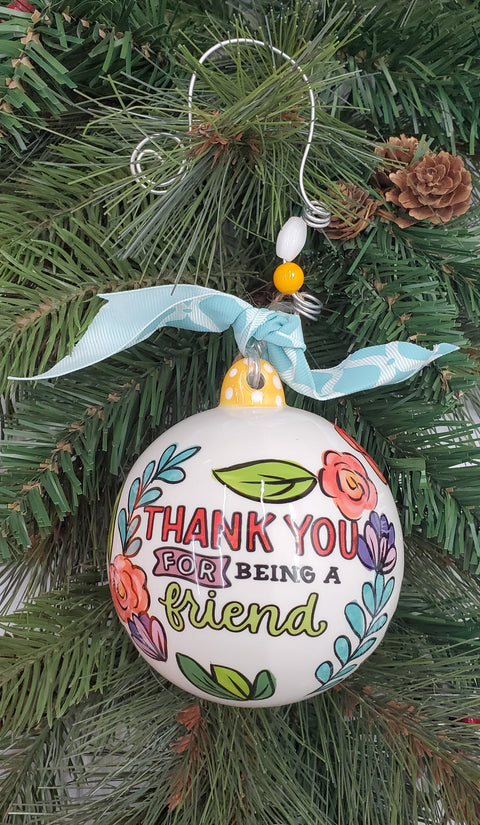 Thank You Friend Ornament-Ball