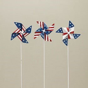 35.8"H Metal Americana Wind Spinners - Chose from 3 styles