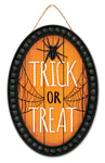 13" x 9" L Trick or Treat Oval Sign