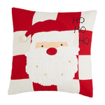 Quilted Santa Pillow "Ho Ho Ho"