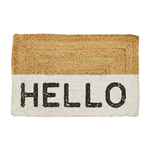 HELLO - Jute Door Mat