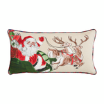 Painted Santa's Sleigh Pillow