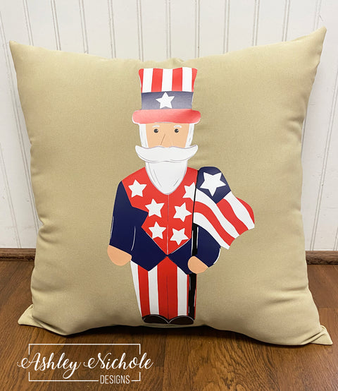 Custom-Uncle Sam Full Body Patriotic Pillow