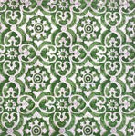 Outdoor Pillow - Green with White Symmetry