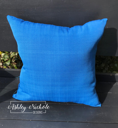 Outdoor Pillow-Royal Blue