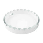 SCALLOPED METAL TRAY SET by Mud Pie