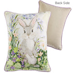16" Field of Flowers Bunny Pillow