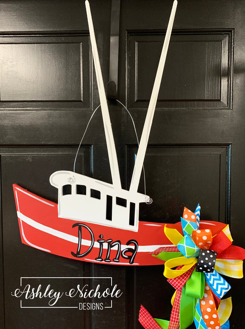 Shrimp Boat Door Hanger
