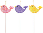 Bubbly Bird Stake Metal - Choice of 3 Colors