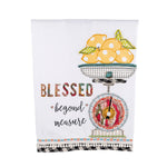 BLESSED BEYOND MEASURE TEA TOWEL