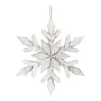Snowflake Ornament - Large Wooden - 17.5"H
