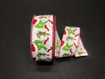 Grinch with Candy Canes Wired Ribbon - 2.5"x50Yds
