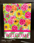 Bloom & Grow Welcome - Vinyl Garden Flag