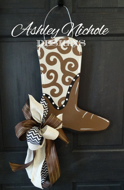 Cowboy Boot Door Hanger