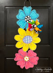 Crazy Dot Flower Stack Door Hanger
