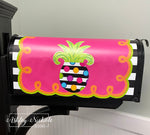 Crazy Dot PINEAPPLE Magnetic Mailbox Cover